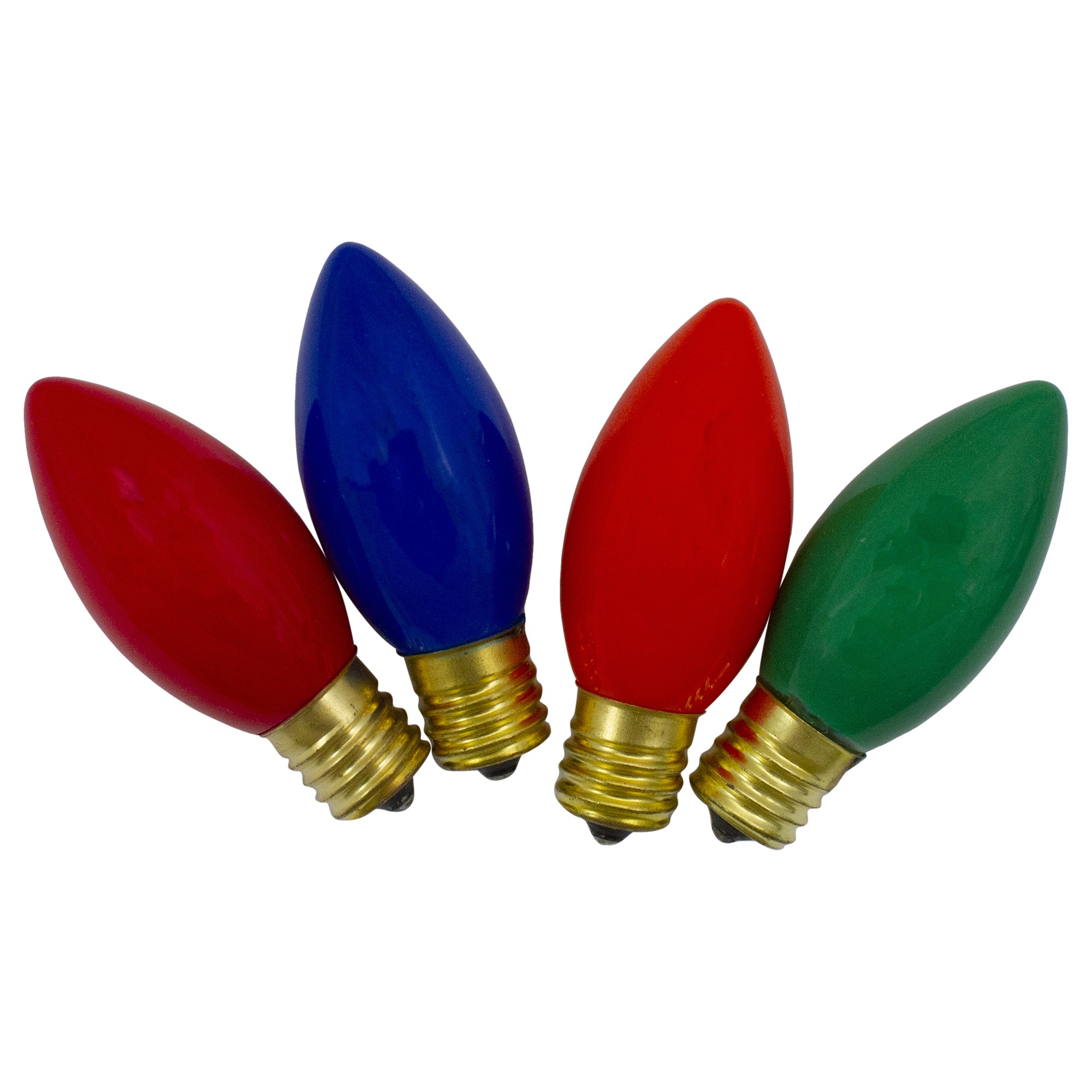 Northlight C9 Opaque Christmas Replacement Bulbs - MultiColor - 4ct